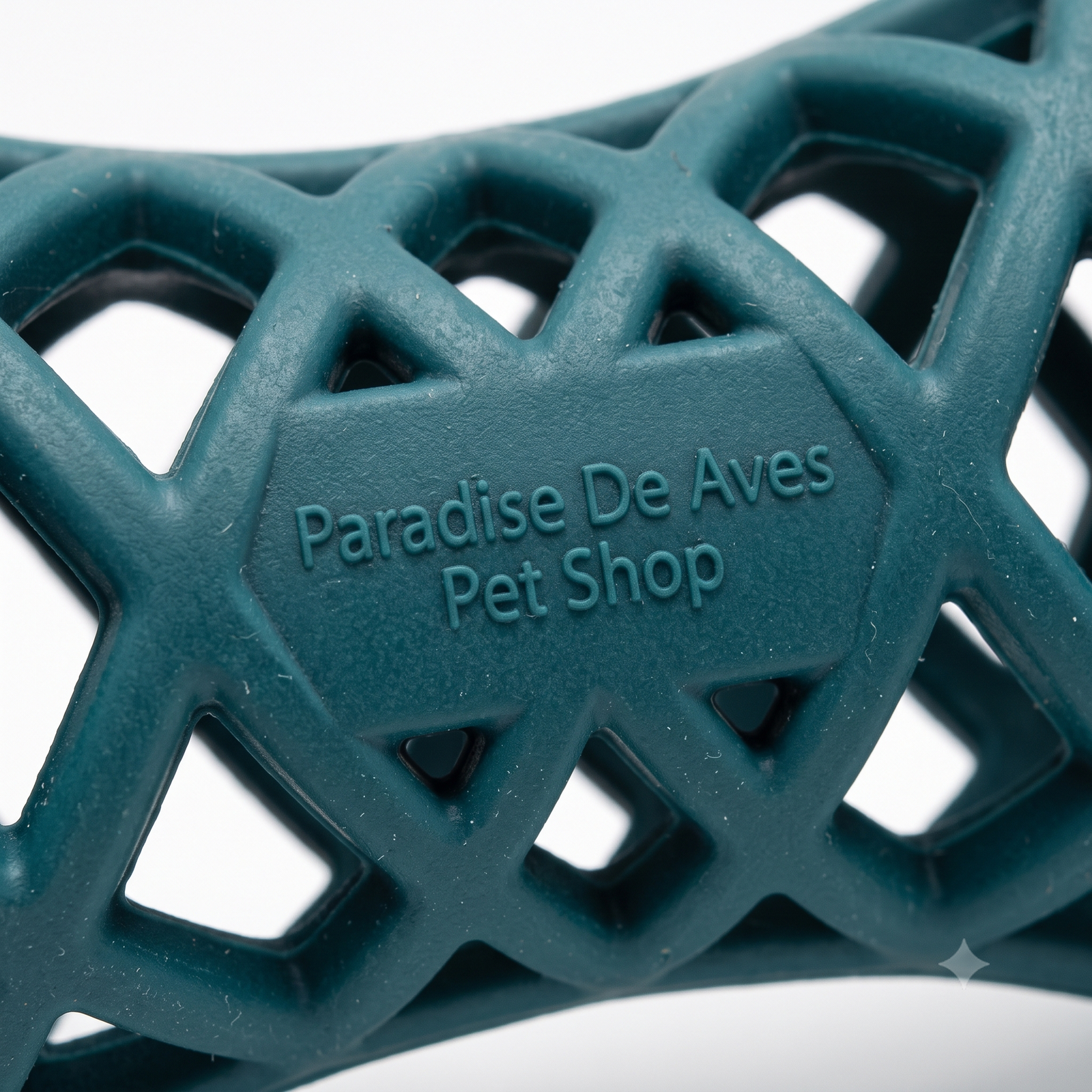 Paradise De Aves Pet Shop Hollow Lattice Bone Dog Chew Toy - Teal Green - Image 3