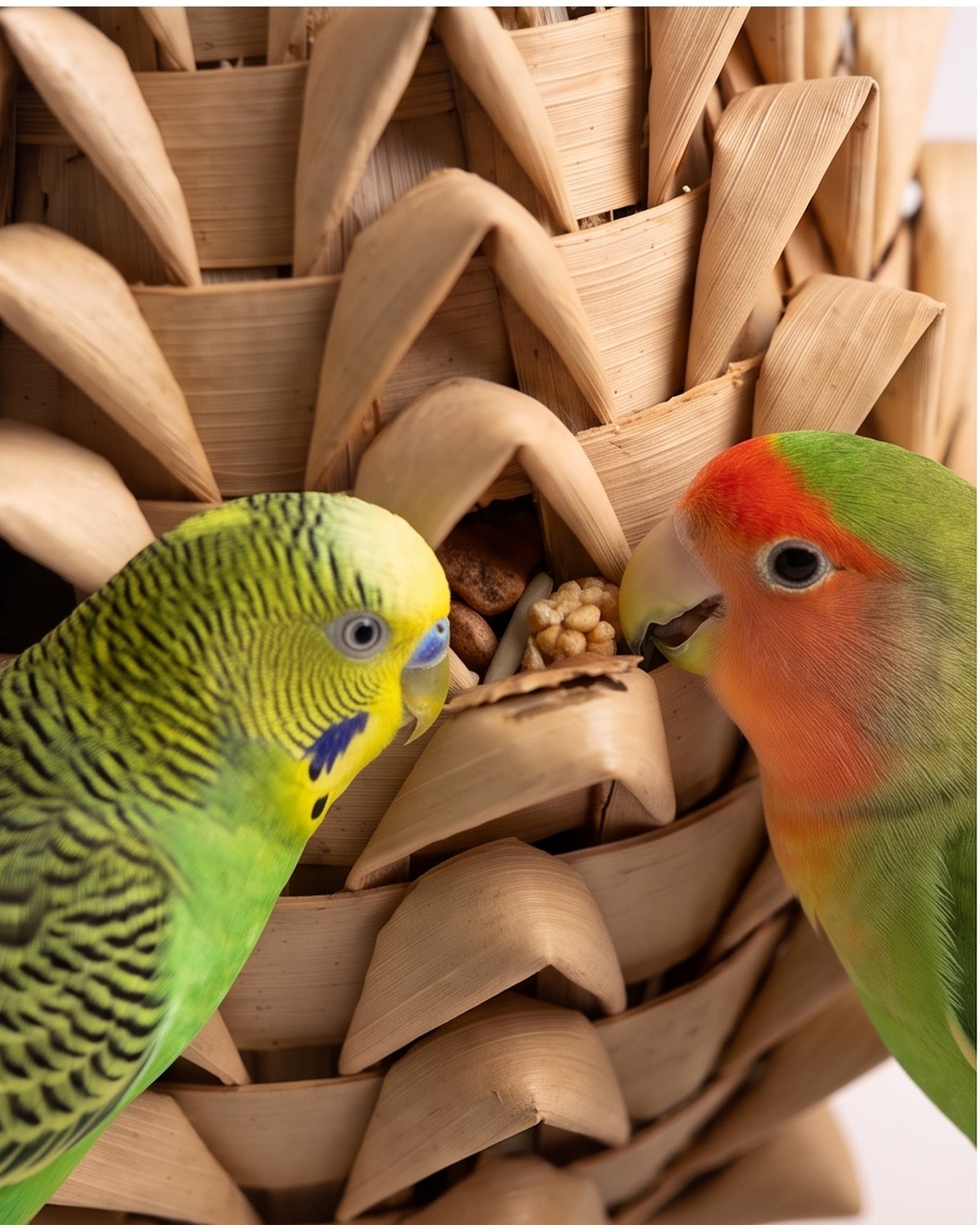 Paradise De Aves Pet Shop Woven Pineapple Bird Foraging Toy - Beige - Image 6