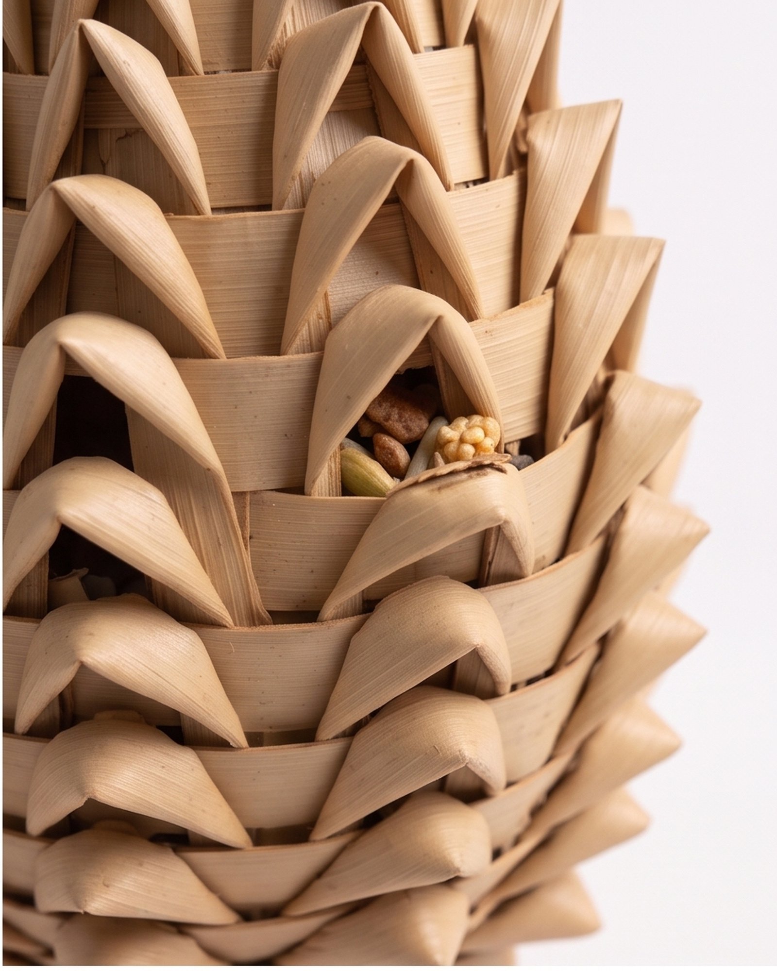 Paradise De Aves Pet Shop Woven Pineapple Bird Foraging Toy - Beige - Image 4
