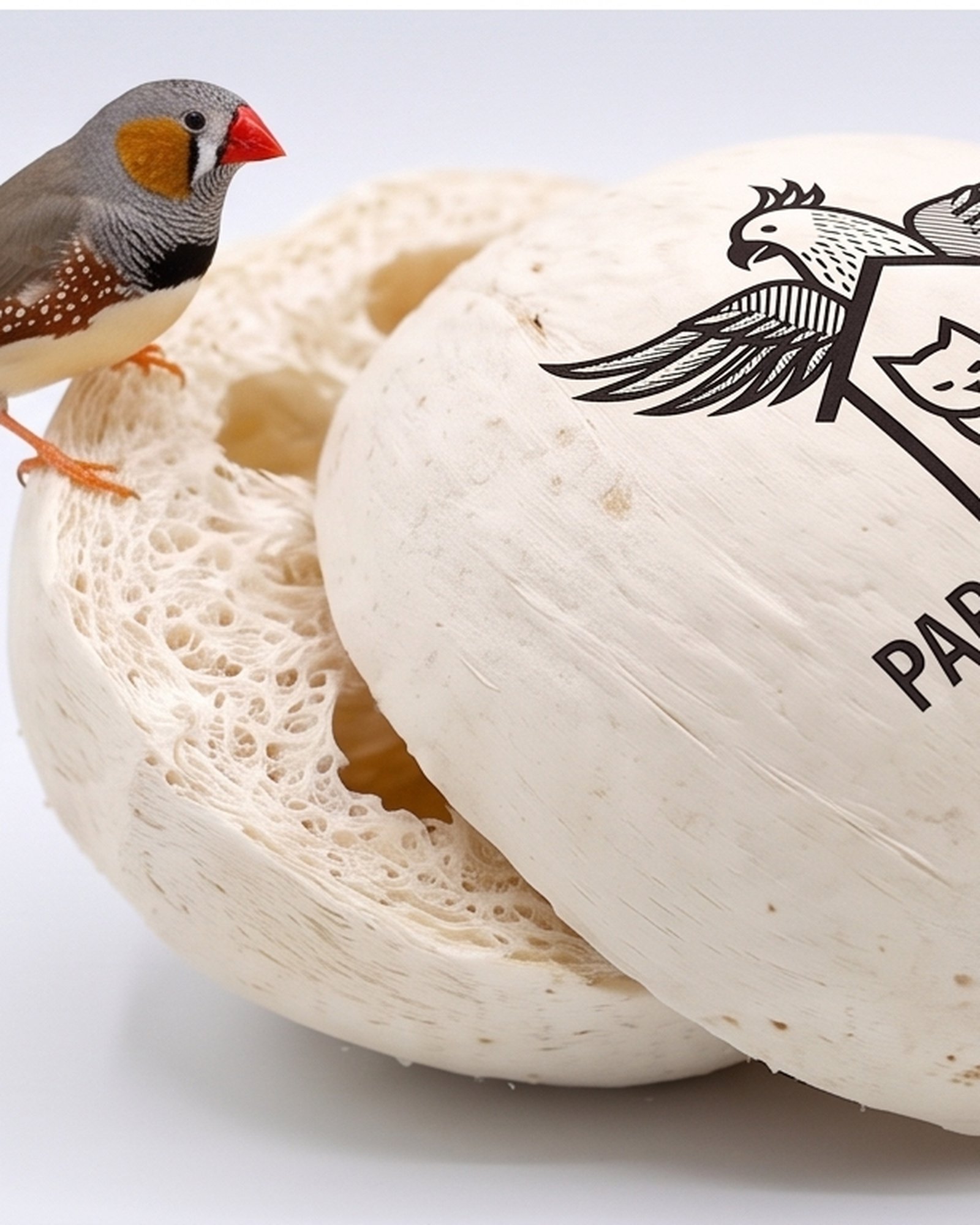 Paradise De Aves Pet Shop Round Plant-Fiber Bird Chew Ball - Off-White - Image 8